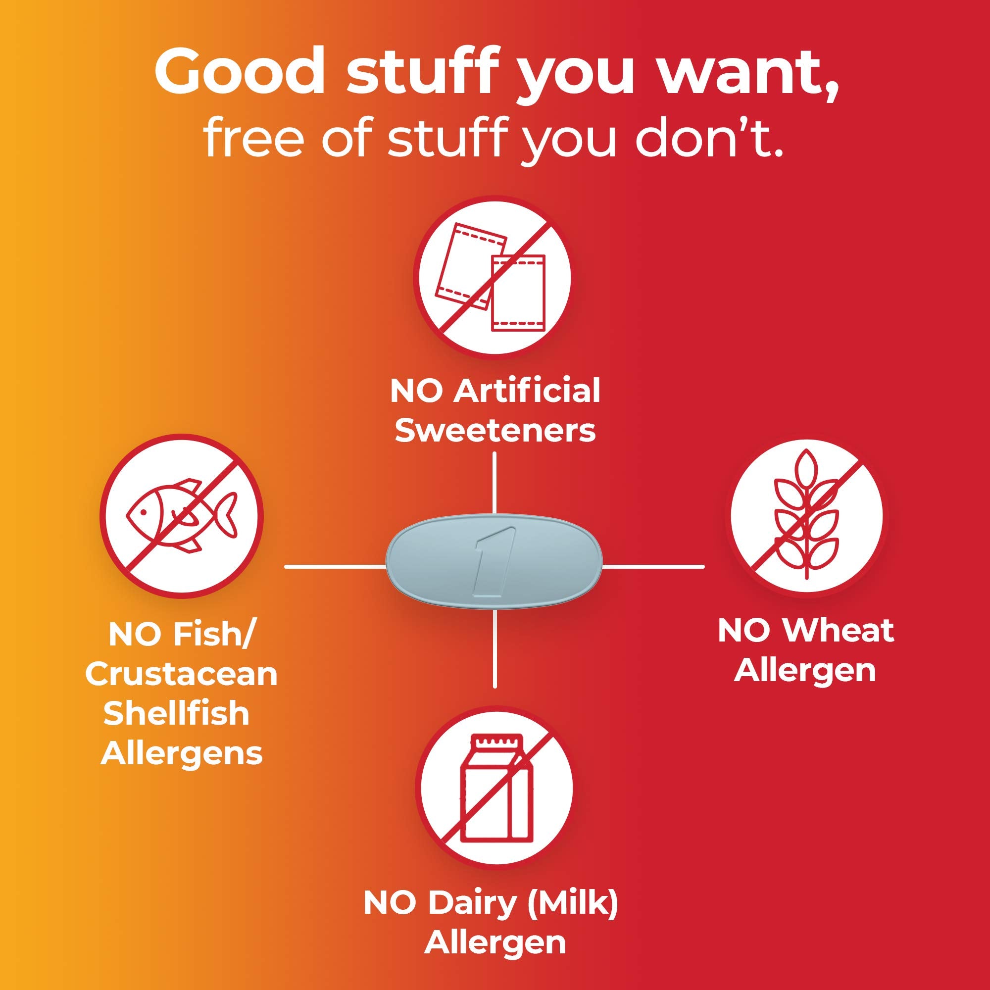 One A Day Triple Immune Support daily-use image showing taking one tablet with food
