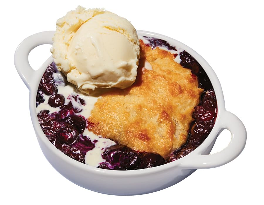 ONE Blueberry Cobbler bar on breakfast table for quick energy