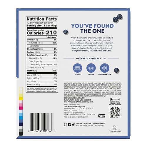 ONE Blueberry Cobbler bar wrapped for convenient, portable snacks