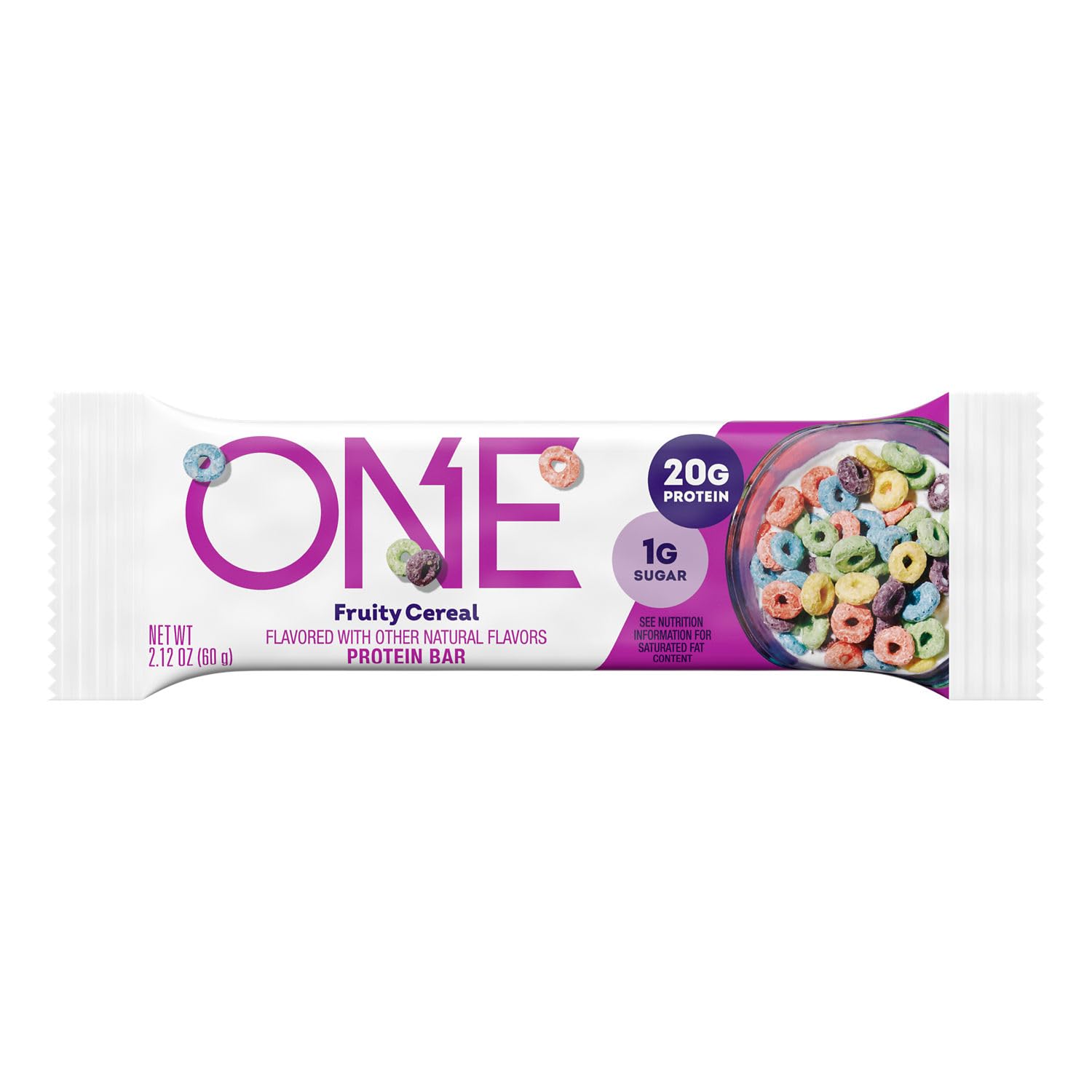 ONE Fruity Cereal bar in desk-drawer ready snack