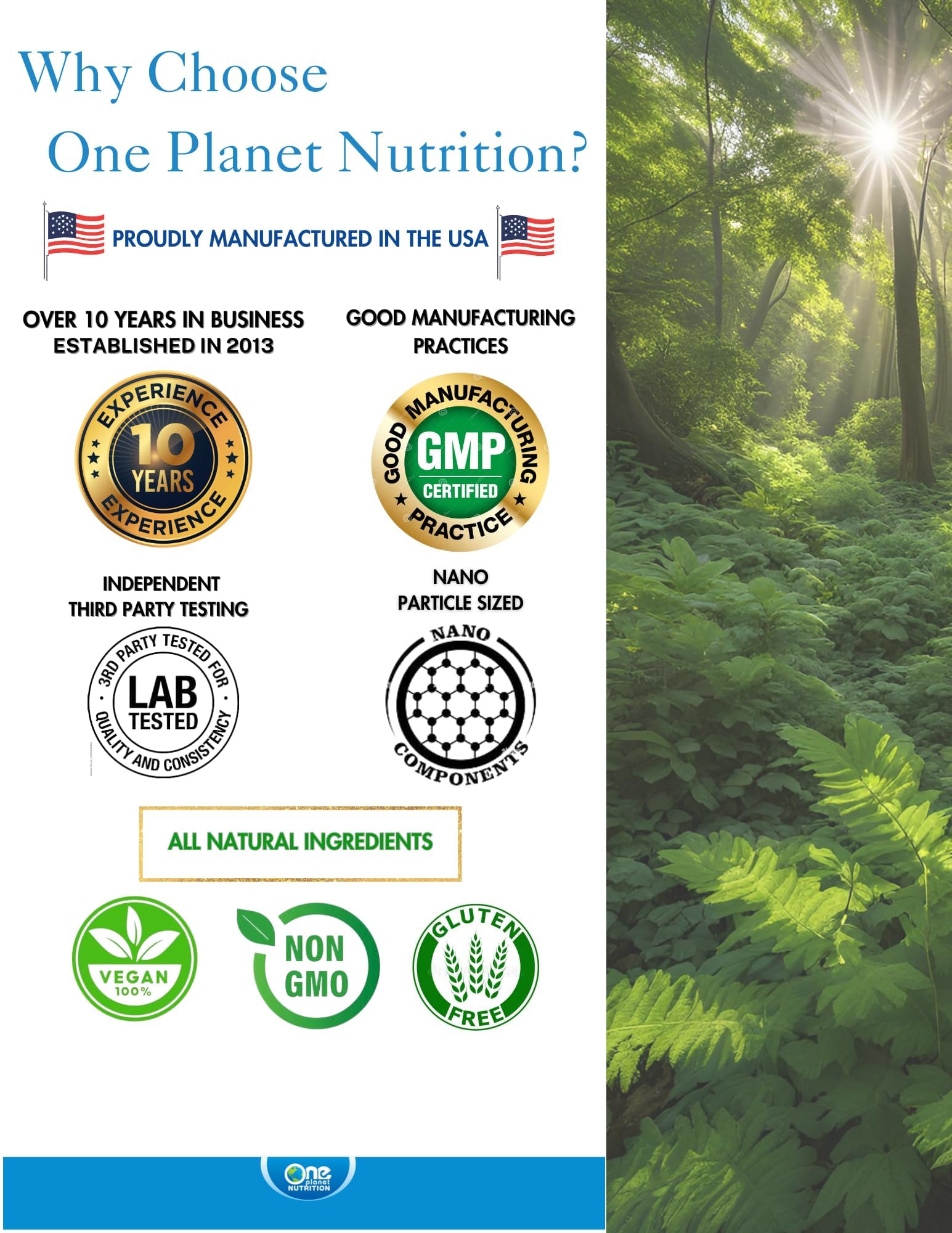 One Planet Nutrition Nano Silymarin packaging box ready for shelf display