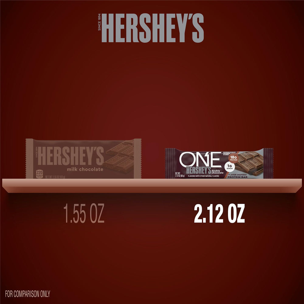 ONE Protein Bar Hershey's Double Chocolate outdoors during a hike