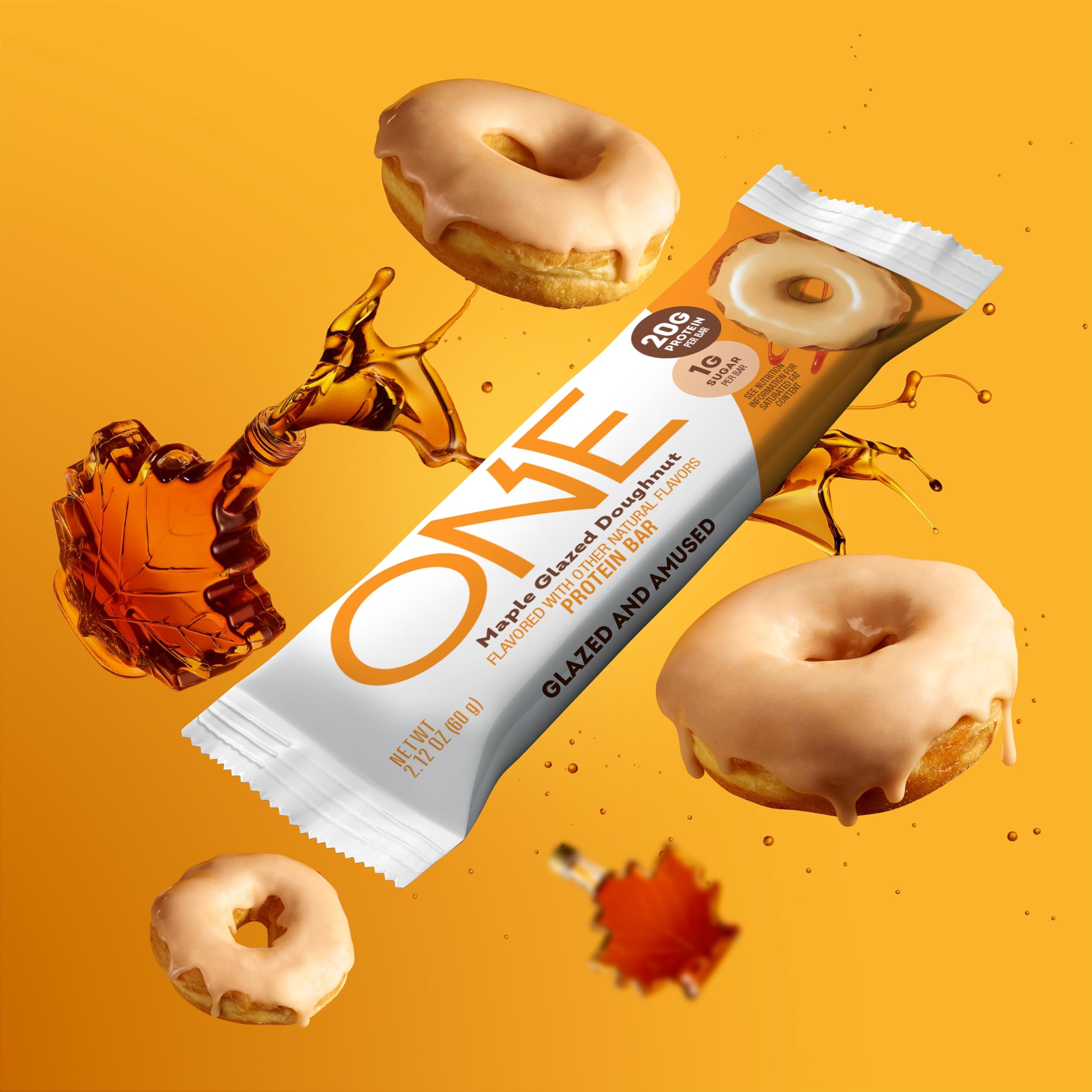 ONE Protein Bars Sampler Cinnamon Roll bar is gluten-free and convenient.