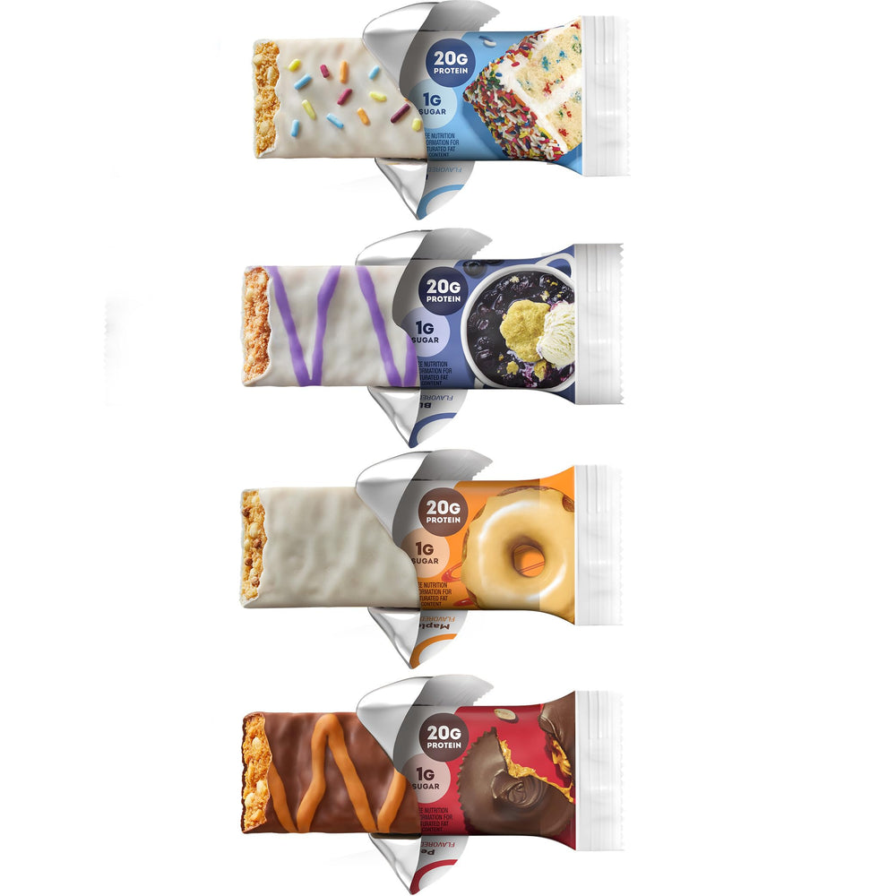ONE Protein Bars Sampler Peanut Butter Cup bar provides quick fuel for workouts.