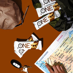ONE S'mores gluten-free bar wrapper, convenient gluten-free snack.