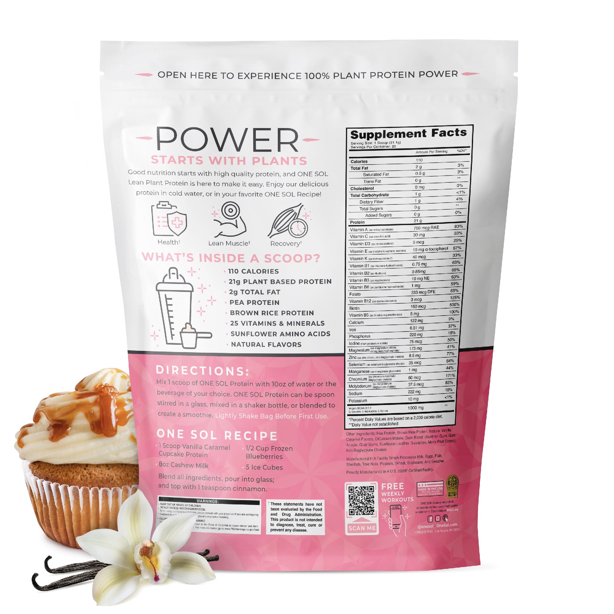 One Sol Lean Protein morning routine bottle suggests sustainable fitness support.