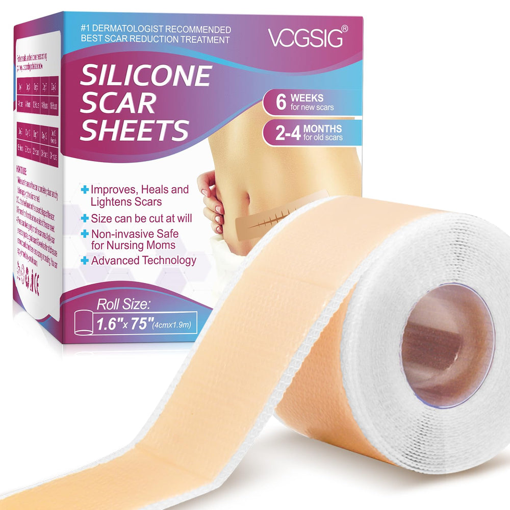 ONE1X silicone scar roll coverage shown, long wear for multiple scars