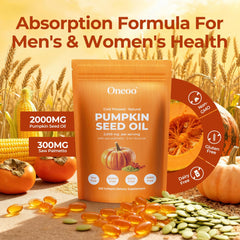 Oneoo Saw Palmetto extract softgels for dual-action wellness.