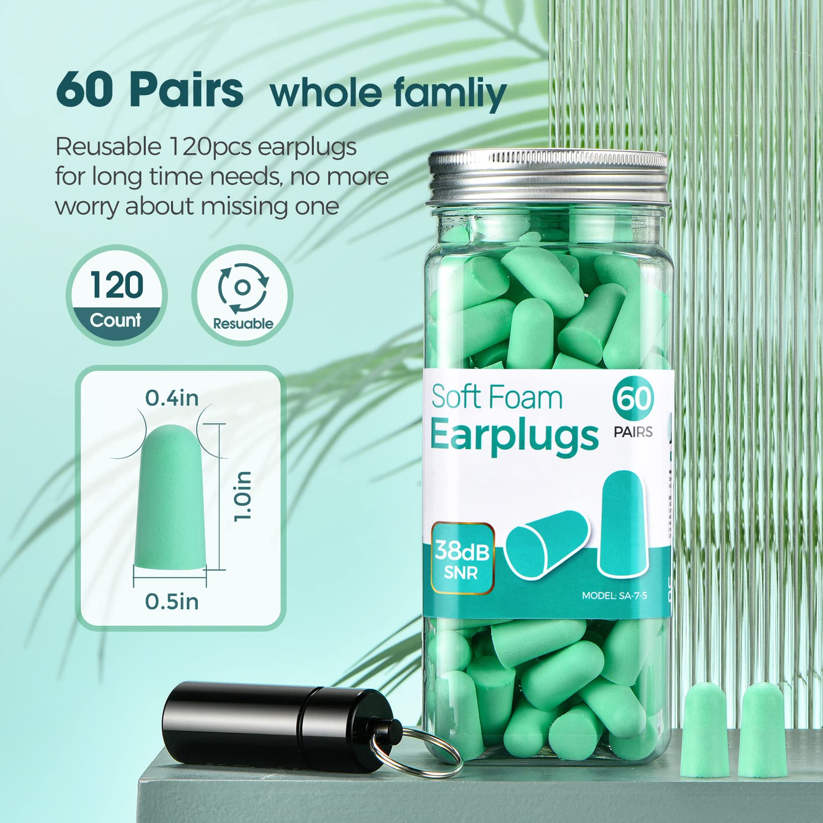 Onhear 60 pairs (120 pcs) provide long-term use and backups.