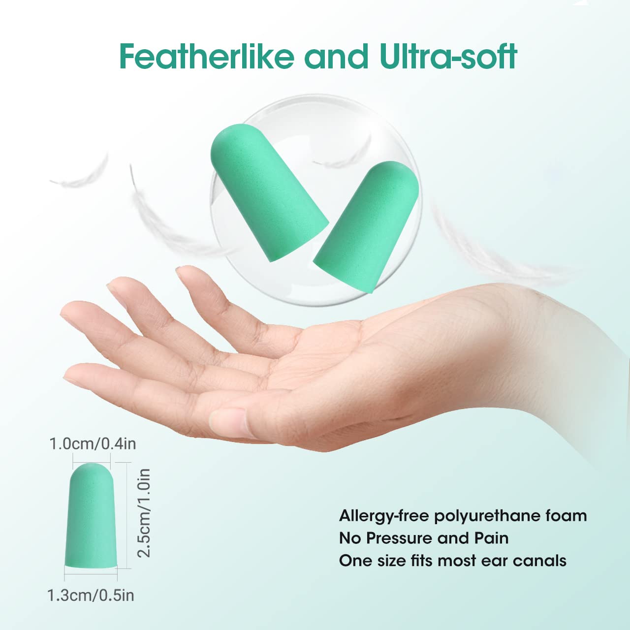 Onhear soft foam earplugs offer a comfortable fit for side sleepers.