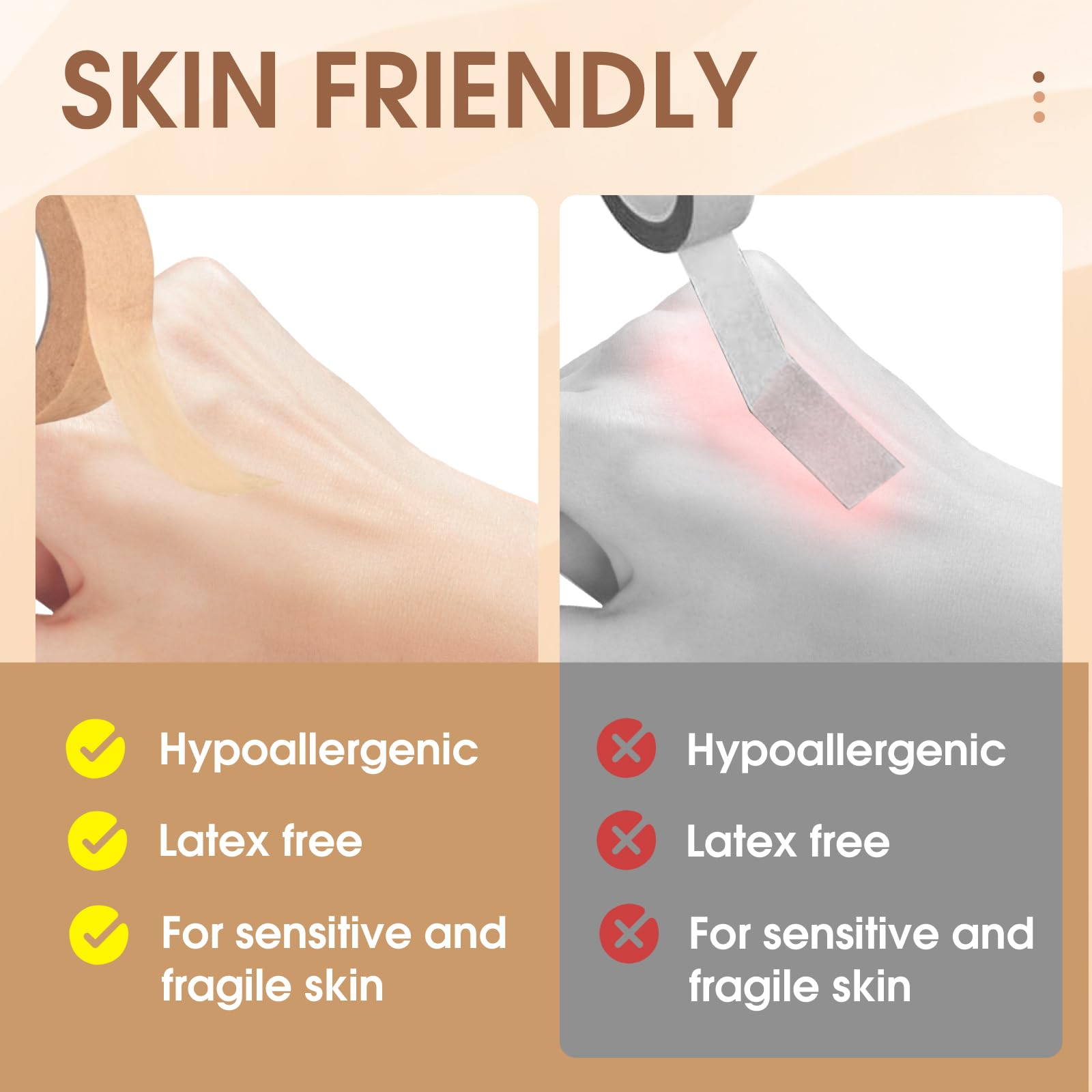 Only Romee nose tape hypoallergenic latex-free, safe for sensitive skin.