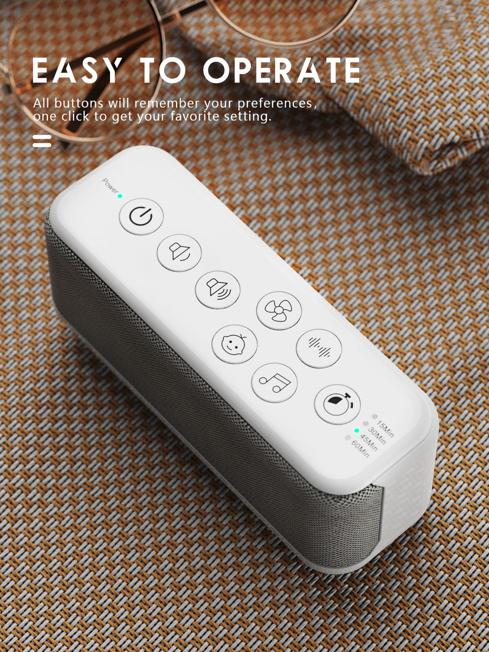 OnLyee 42 sounds including lullabies for varied sleep and focus routines