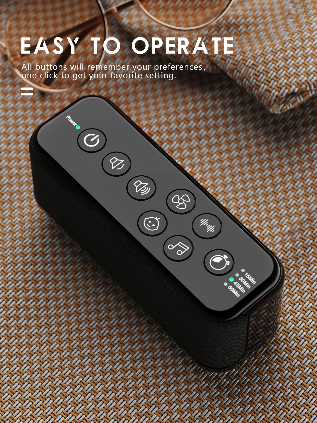 OnLyee rechargeable battery powering quiet sessions on the go.