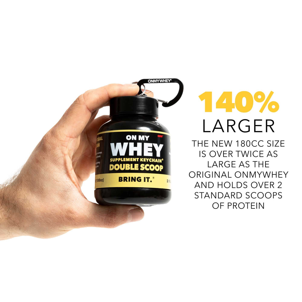 ONMYWHEY fastest funnel design for quicker, smoother supplement transfers.