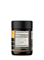 ONNIT Alpha Brain capsules close-up highlighting caffeine-free nootropic blend.