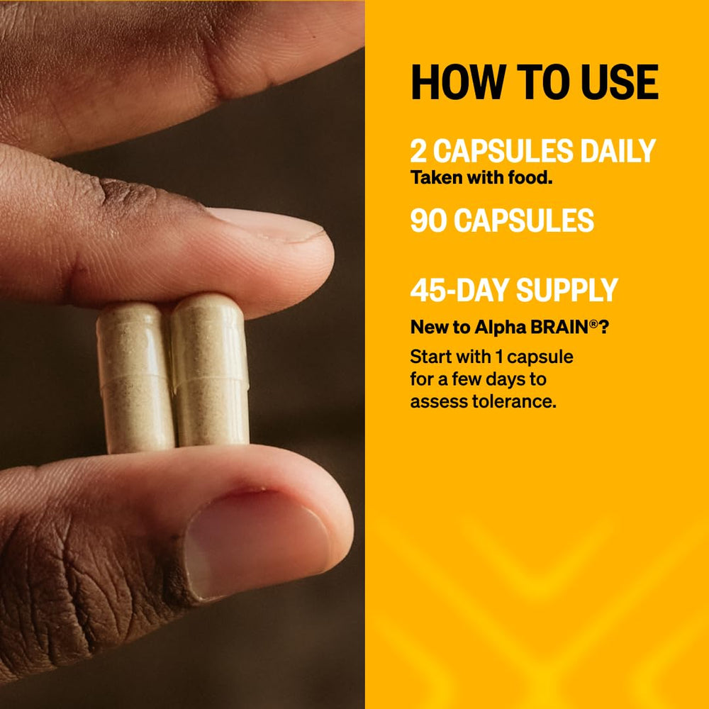 ONNIT Alpha Brain ingredients close-up with L-Theanine and B6 for calm focus