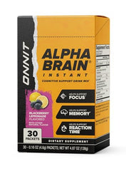 ONNIT Alpha BRAIN Instant dissolve in water for quick cognitive support