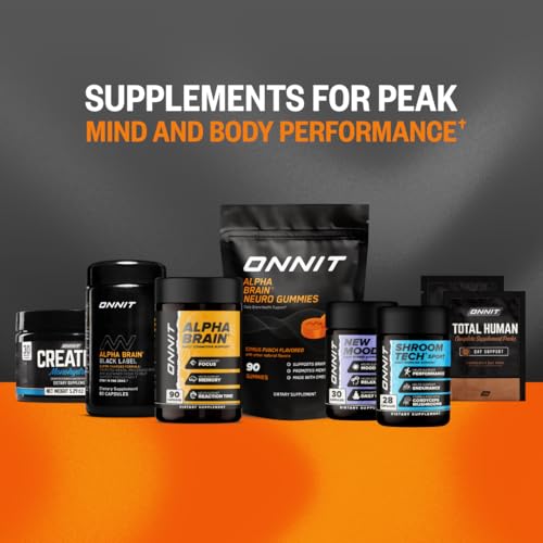 ONNIT Alpha Brain Neuro Gummies desk-study scenario supporting focus at work.