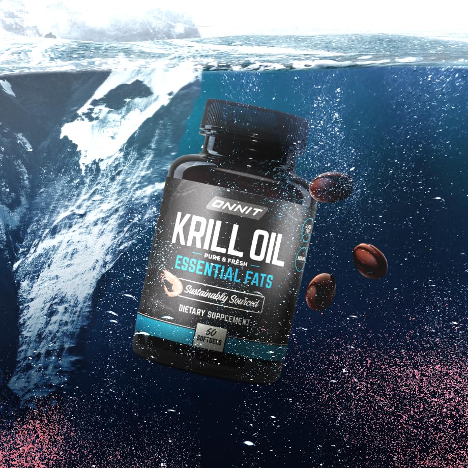 ONNIT Antarctic Krill Oil ingredients panel communicates transparent sourcing.