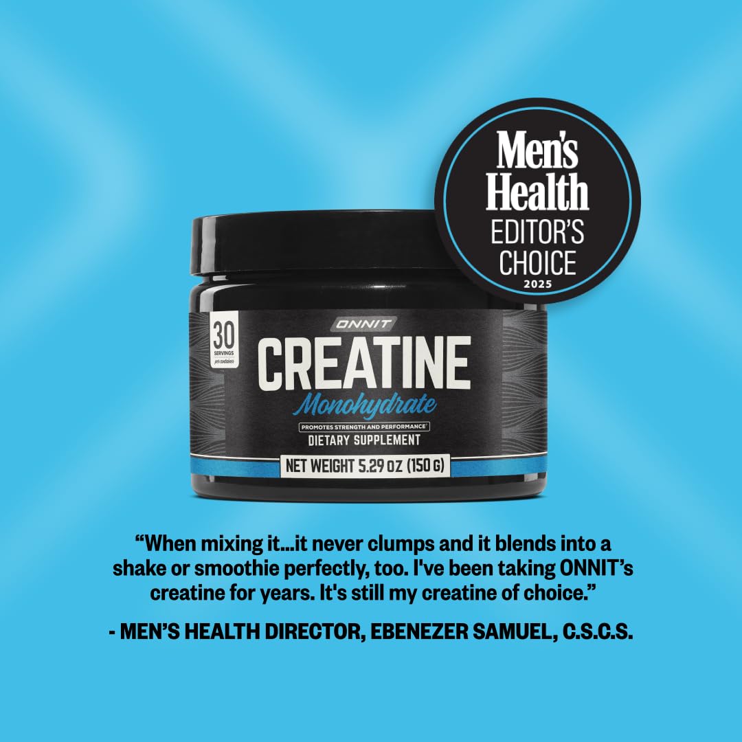 Travel-friendly mixer bottle with ONNIT Creatine powder ready to shake.