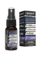 ONNIT Melatonin spray bottle ready for nightly sleep support.