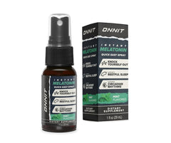ONNIT Melatonin Instant Spray bottle for easy bedtime use and sleep support.