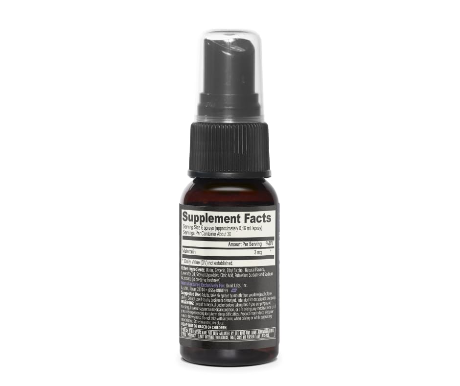 ONNIT Melatonin spray application ready for bedtime.