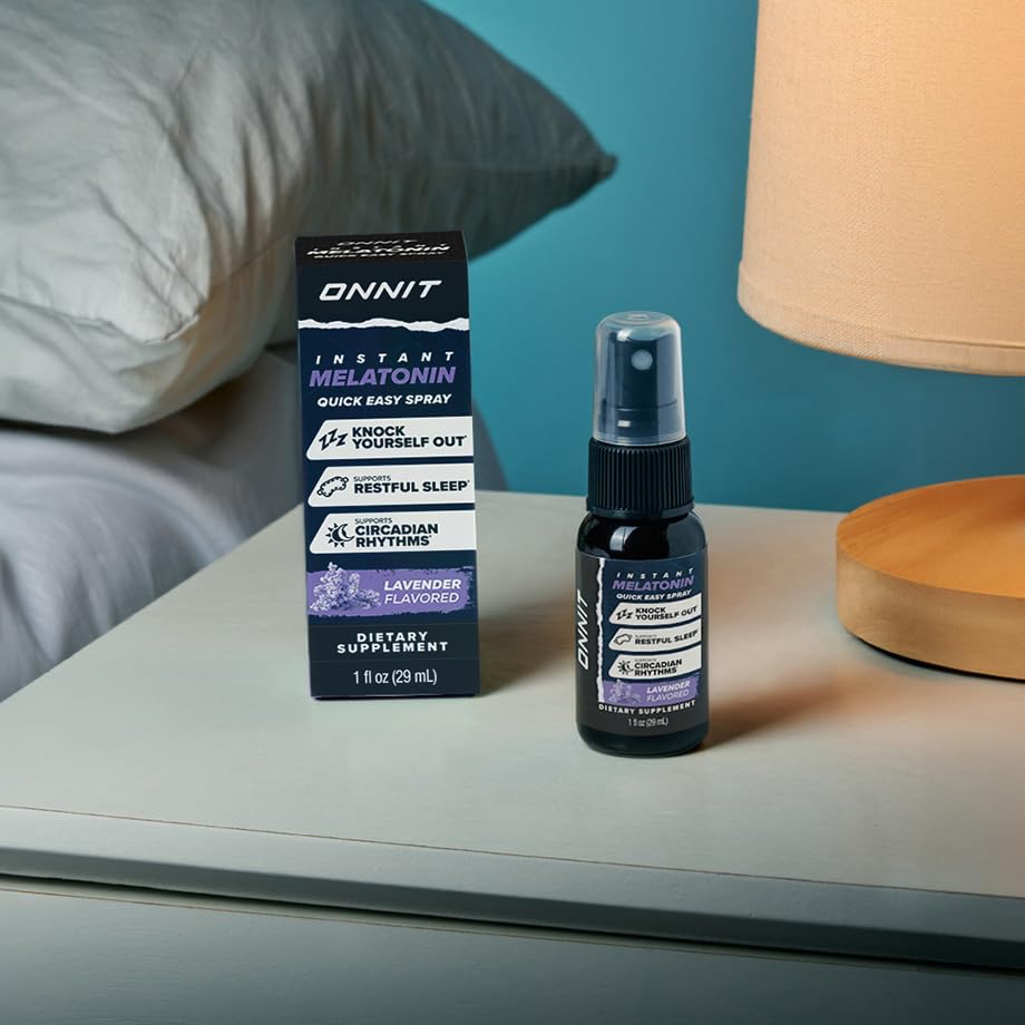 Travel-friendly ONNIT Melatonin packaging for night-use.