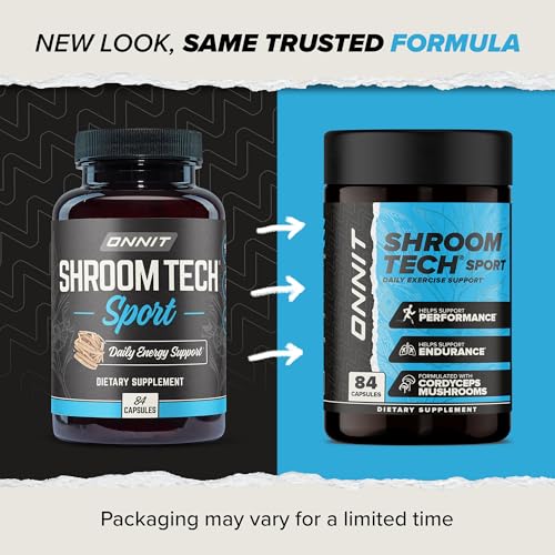 ONNIT Shroom Tech SPORT bottle back explains ingredients and usage for training support