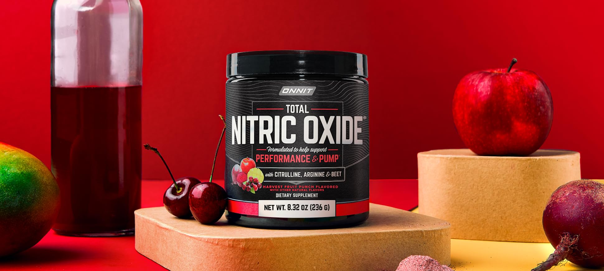 Athlete performing lift with visible energy and pump after using ONNIT