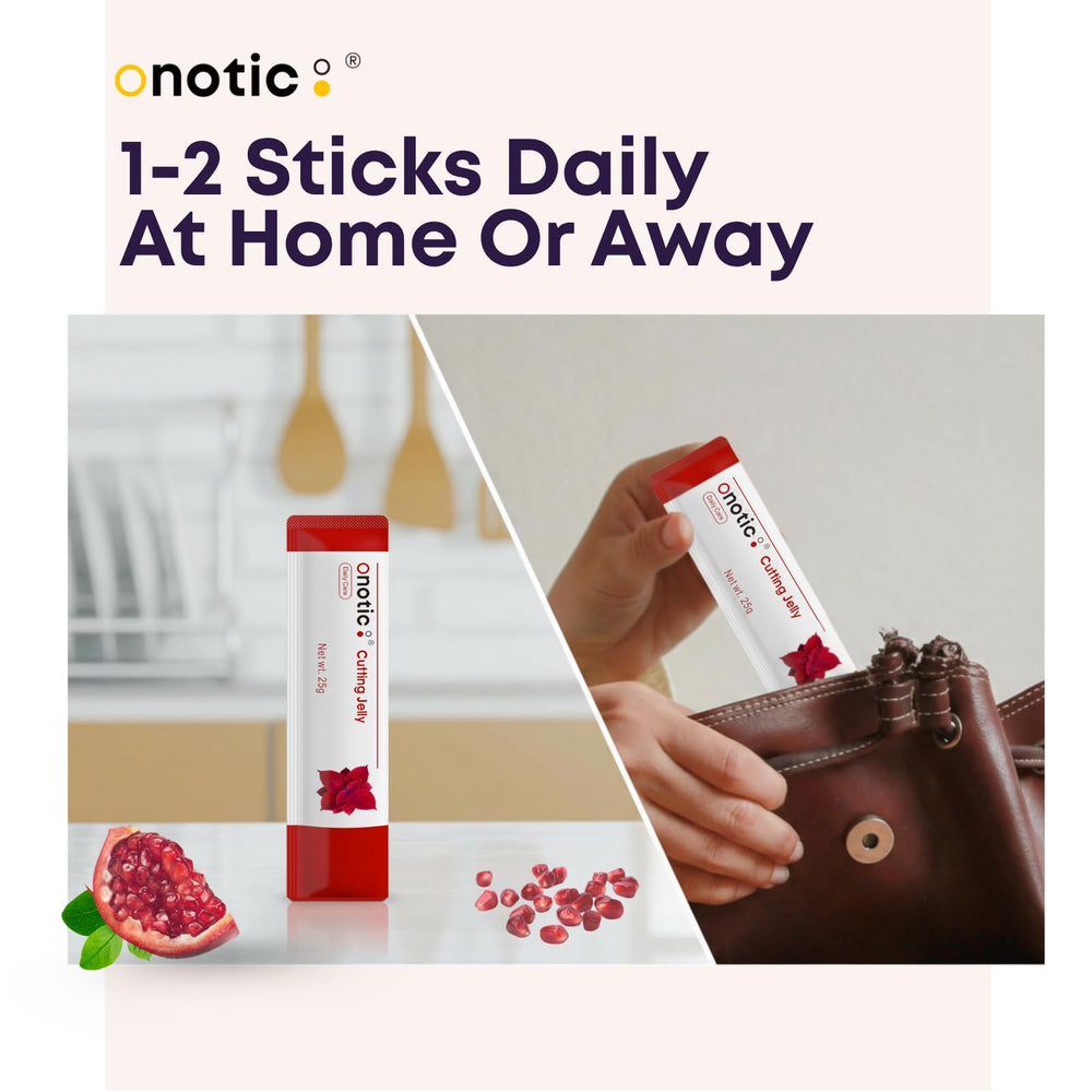 ONOTIC Cutting Jelly Stick Garcinia extract label underscores balance-friendly profile