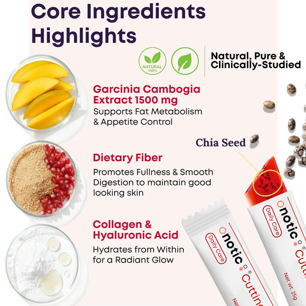 ONOTIC Cutting Jelly Stick texture close-up shows collagen-based hydration cues
