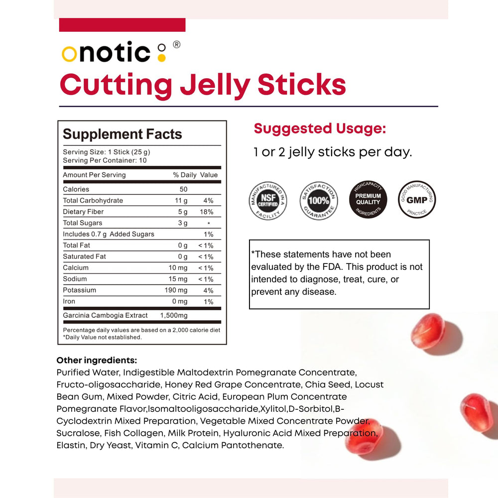 ONOTIC Cutting Jelly Stick chia seeds visible add texture and nutrition