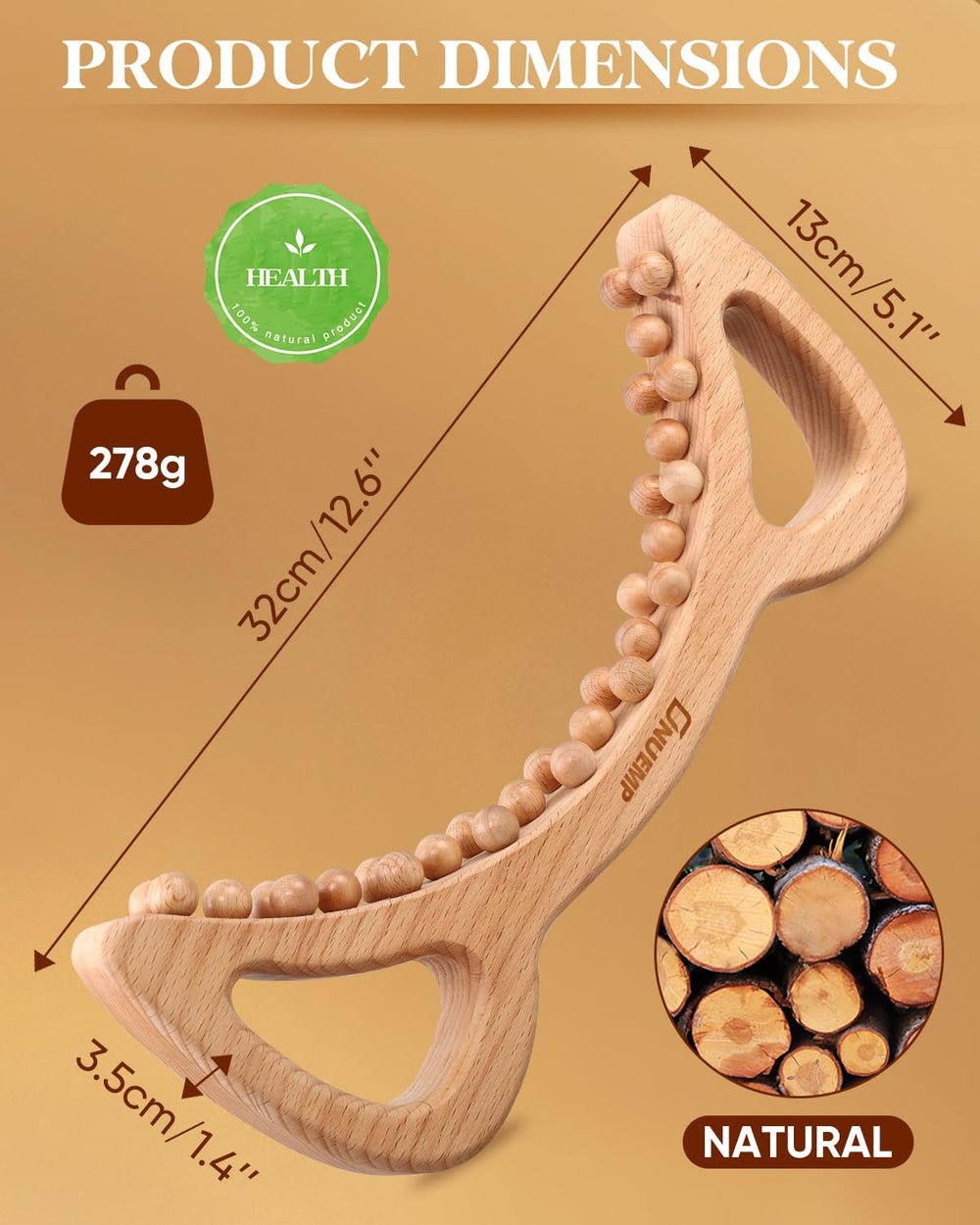 ONUEMP myofascial-release-tool aids tension relief and muscle comfort during routines