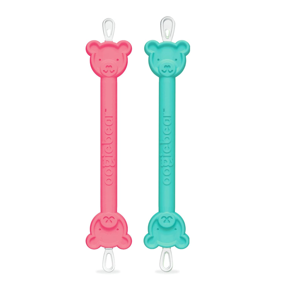 oogiebear dual-ended cleaner seafoam color for easy on-the-go cleaning