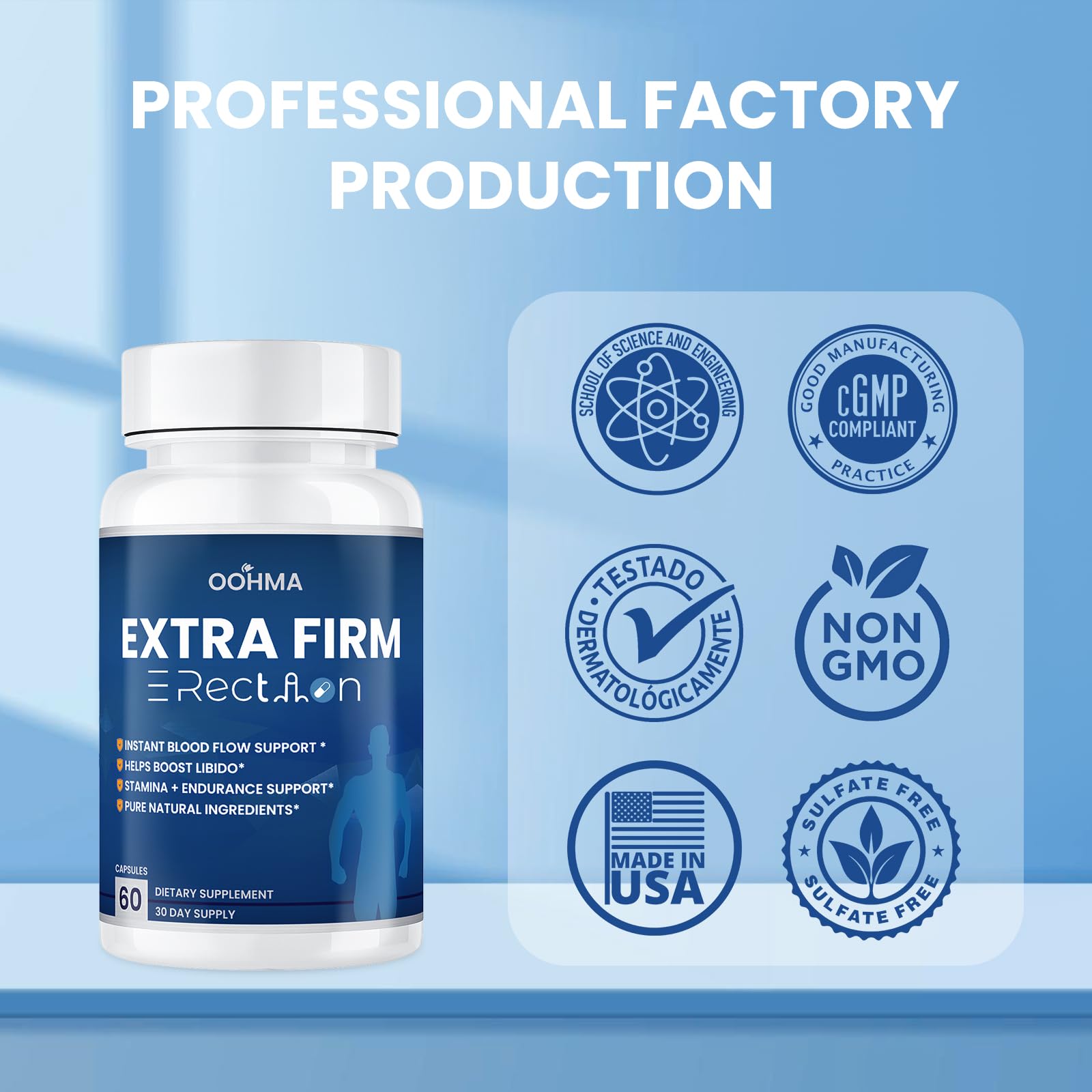 Oohma daily dose capsules shown for an easy routine.