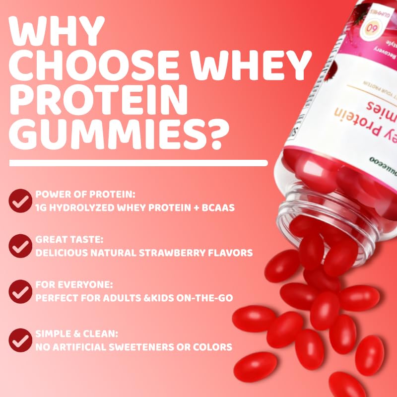OOUUEEOO kids-friendly protein gummies for daily energy
