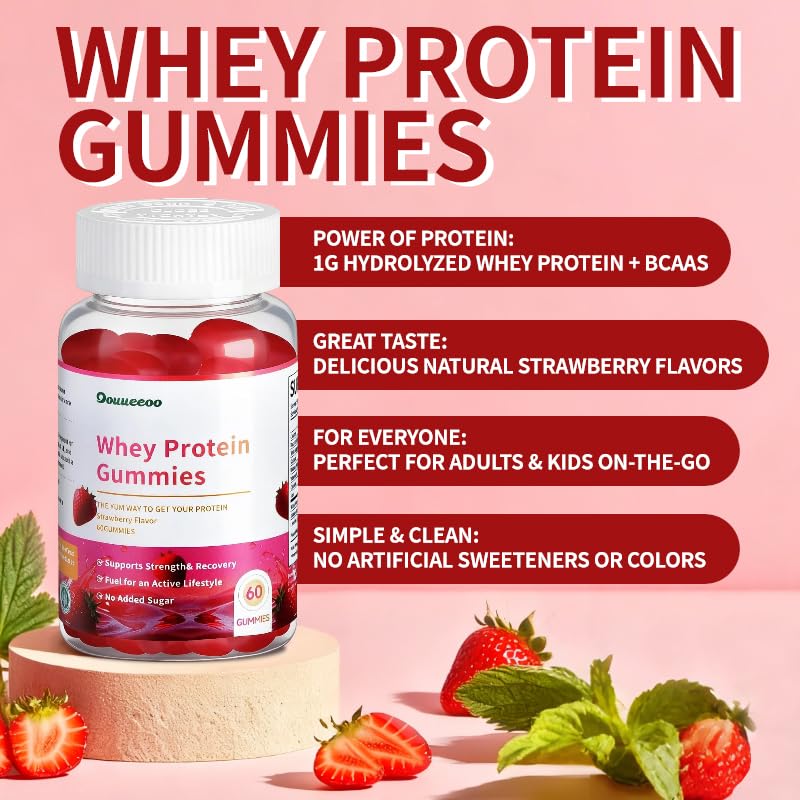 OOUUEEOO gummies on-the-go pouch ideal for quick protein refuel