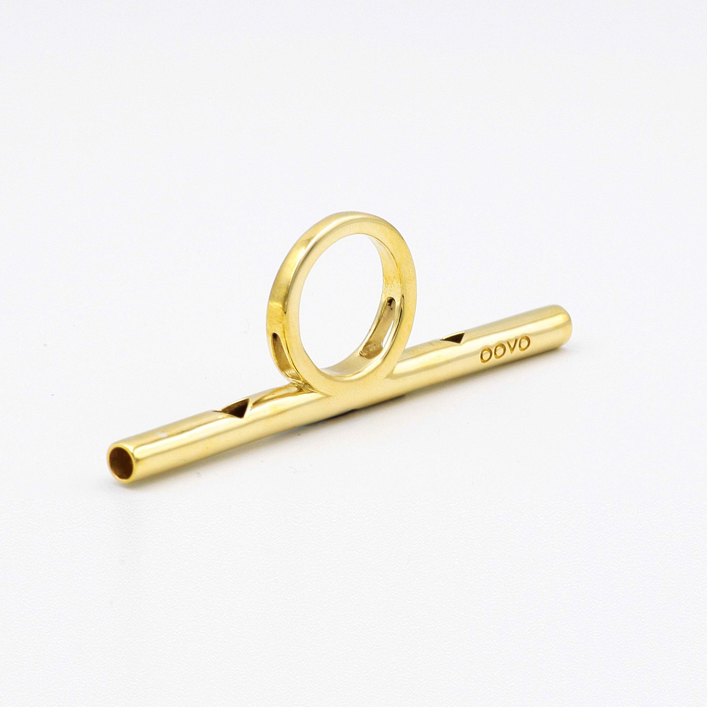 Close-up of OOVO Sing Ring showing adjustable resistance for tailored practice.