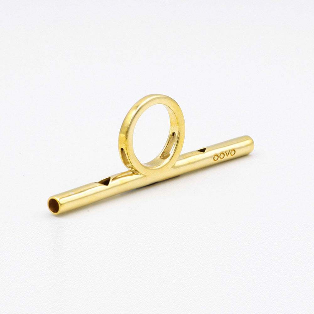 Close-up of OOVO Sing Ring showing adjustable resistance for tailored practice.