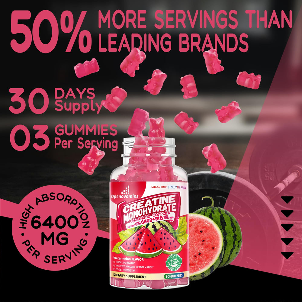 Openovomins Creatine Gummies daily-use scene for easy chewable routine.