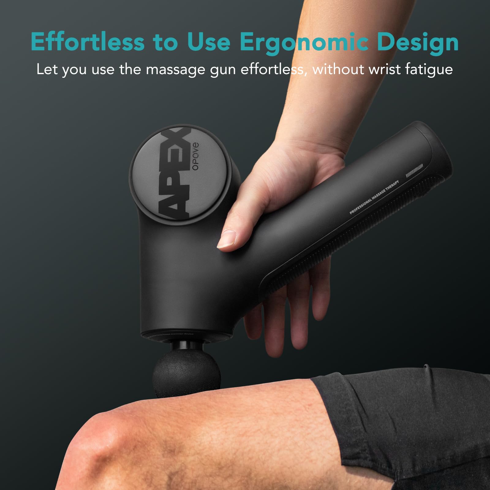 opove Apex delivers 50lbs stall force for targeted deep tissue impact.