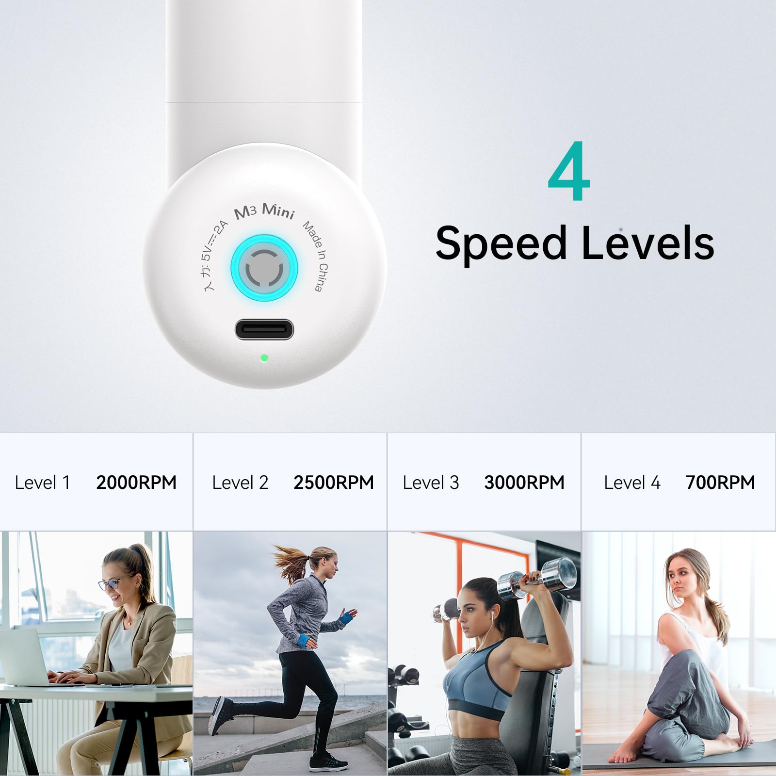 opove M3 Mini USB-C charging enables easy power on the go.