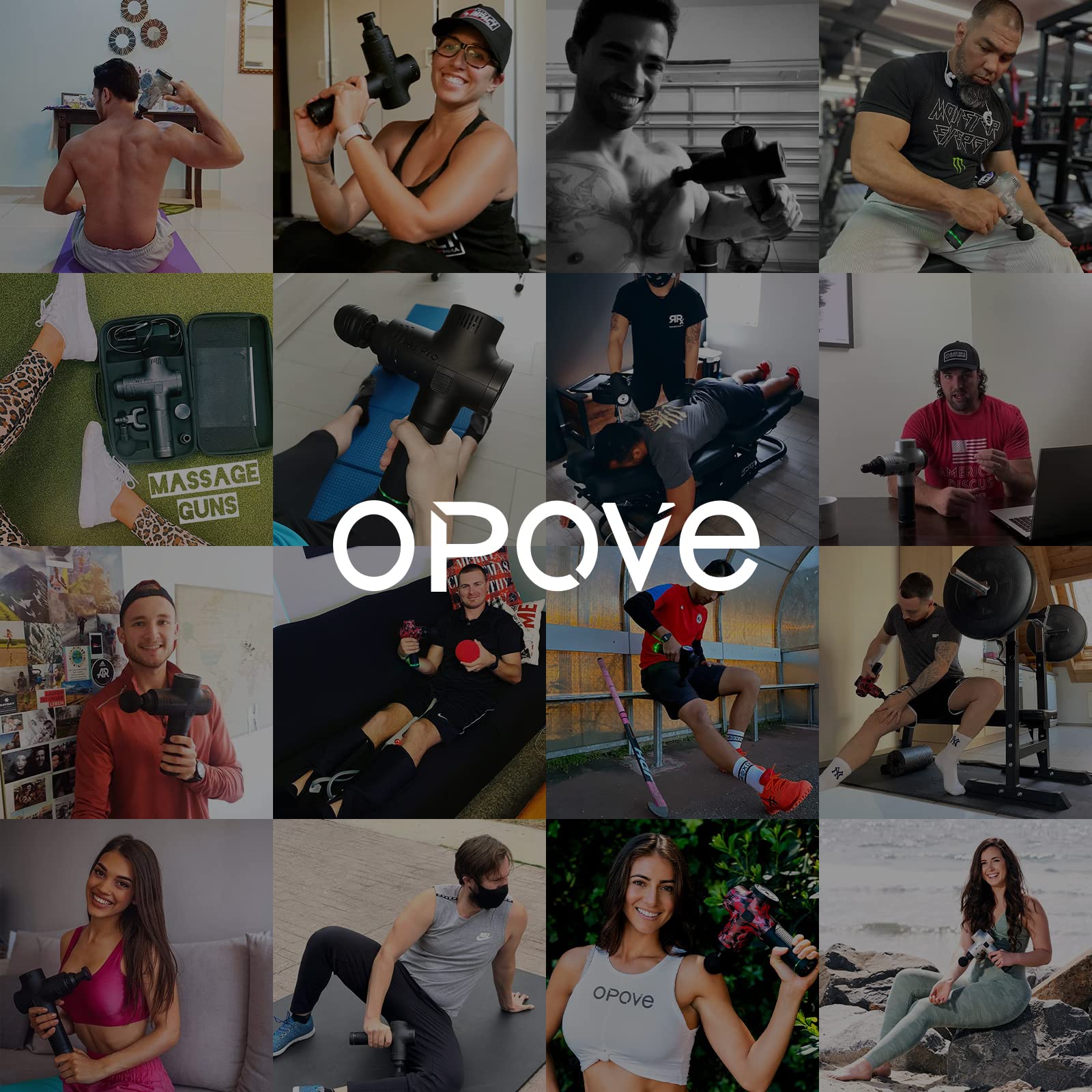 Opove M3 Pro 2 in use during post-workout recovery.