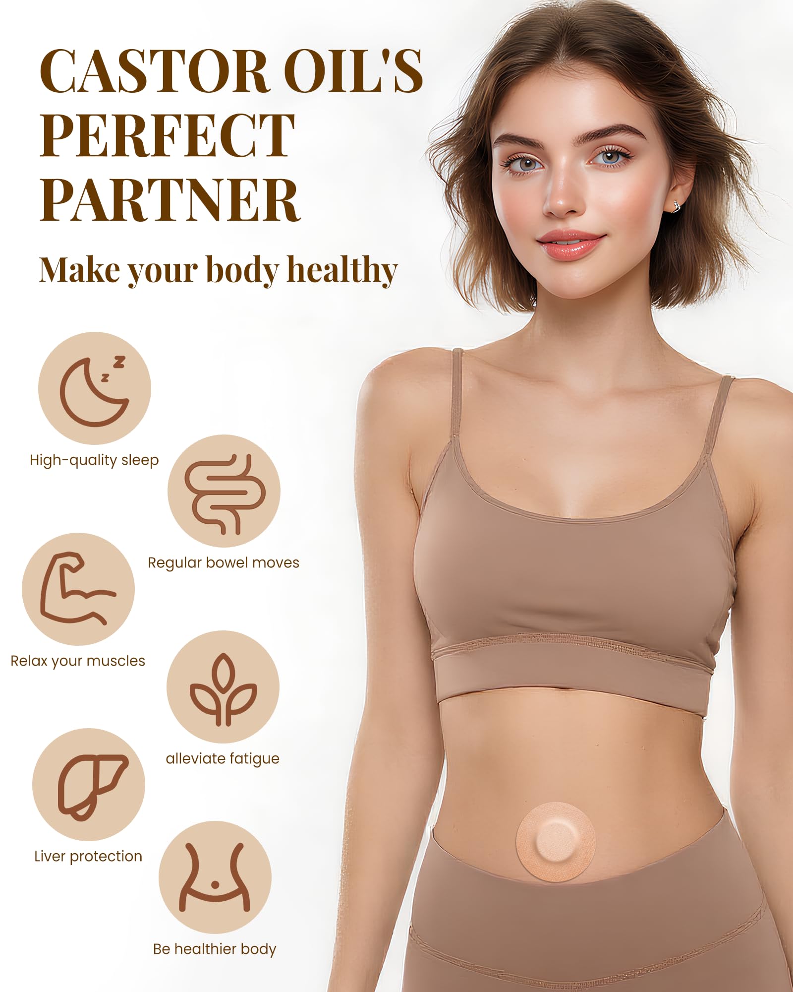OPOX castor oil patches leak-proof edges prevent leaks on clothing.