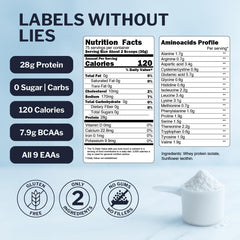 Opportuniteas whey isolate lab results show heavy-metal testing for safety.