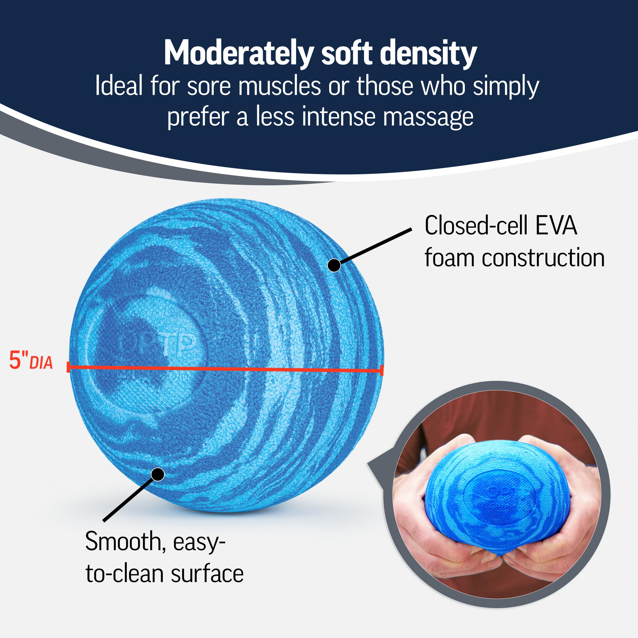 OPTP PRO Soft Release Ball relieves IT band tension in a glute-focused routine.