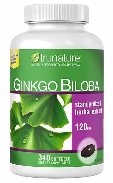 OProCyn Tru Nature Ginkgo Biloba softgel bottle for potential brain health support