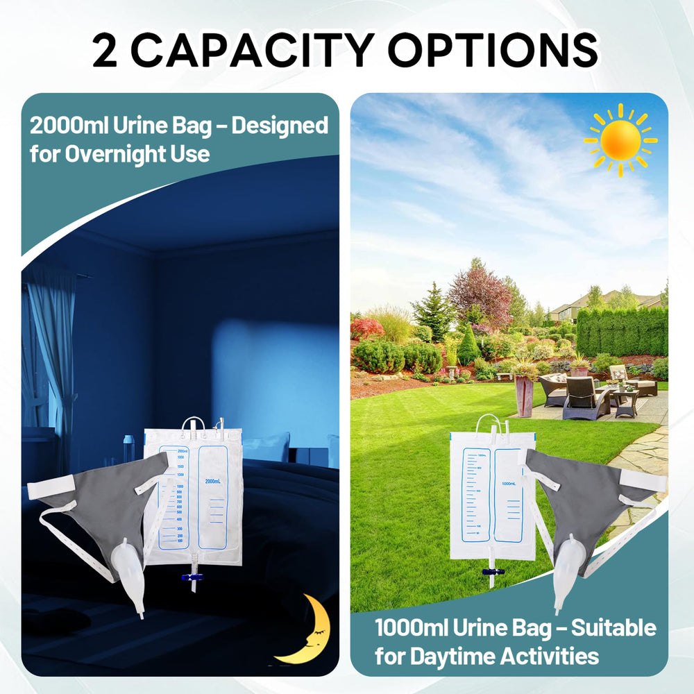 Opstra Yee 1000ml day drainage bag for quick access.