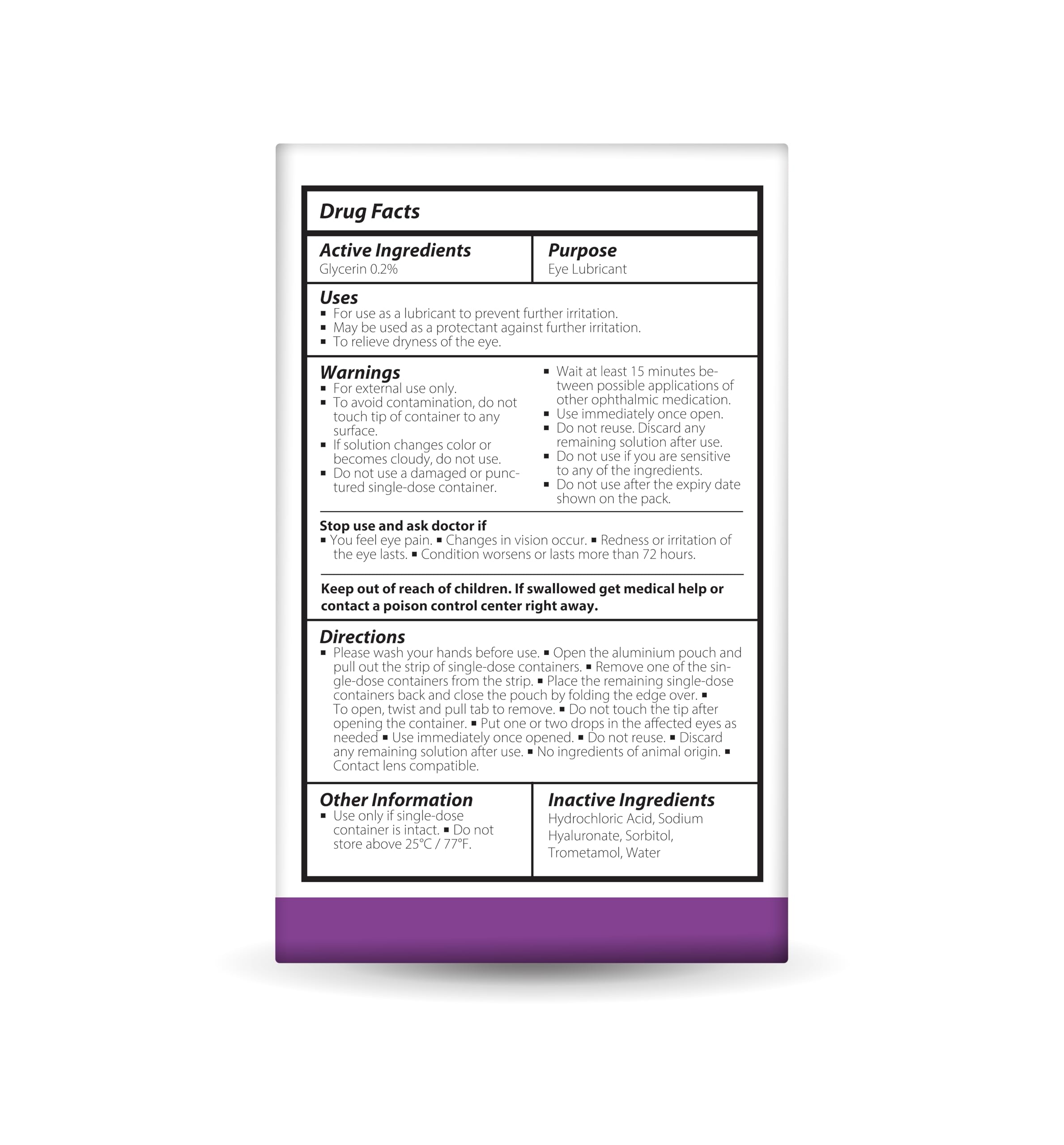 Optase Dry Eye Intense Drops application shows gentle lubrication for comfort.